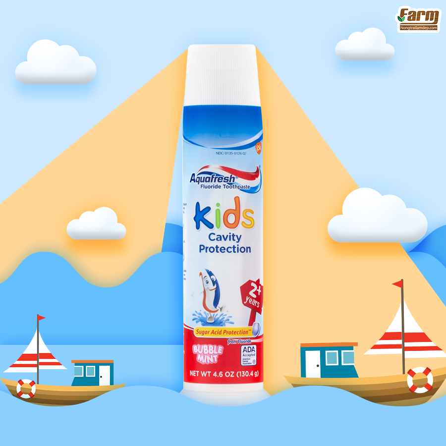 Kem Đánh Răng Aquafresh Kids Cavity Protection Mỹ (130,4g)
