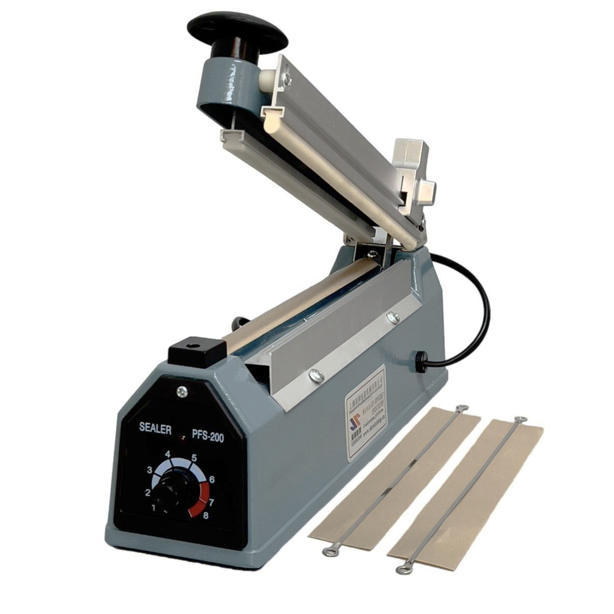 Máy hàn túi zip nhôm, Kích thước đường hàn 200x2mm - Máy hàn miệng túi vỏ sắt bền bỉ đáp ứng nhu cầu làm việc cường độ cao