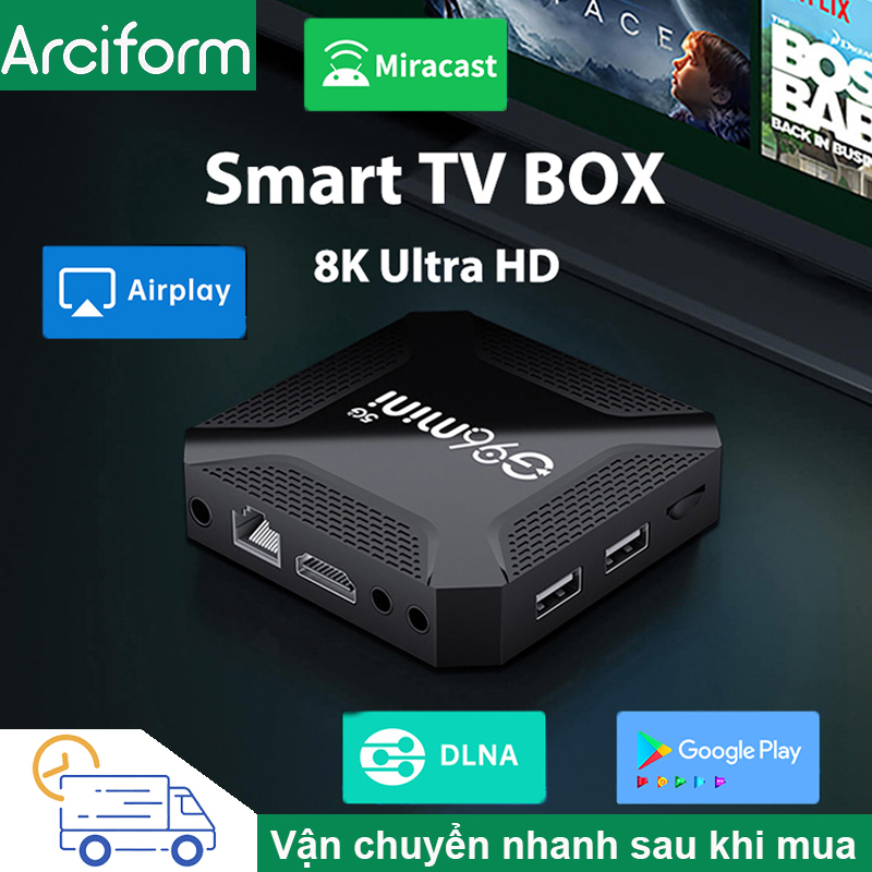 Android TV Box G96 mini bộ nhớ 64G Ram4G ,Google ATV Android13.0 RK3528 8K HD WiFi TV Box