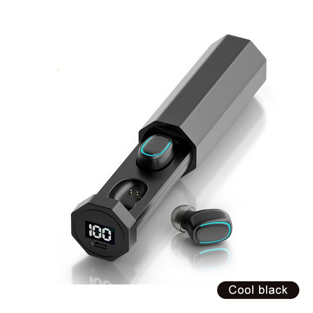 Tai nghe Bluetooth không dây TWS-201 Tai nghe nhét tai 5.0 Chống nước cảm ứng âm thanh nổi có hộp sạc Tai nghe bluetooth
