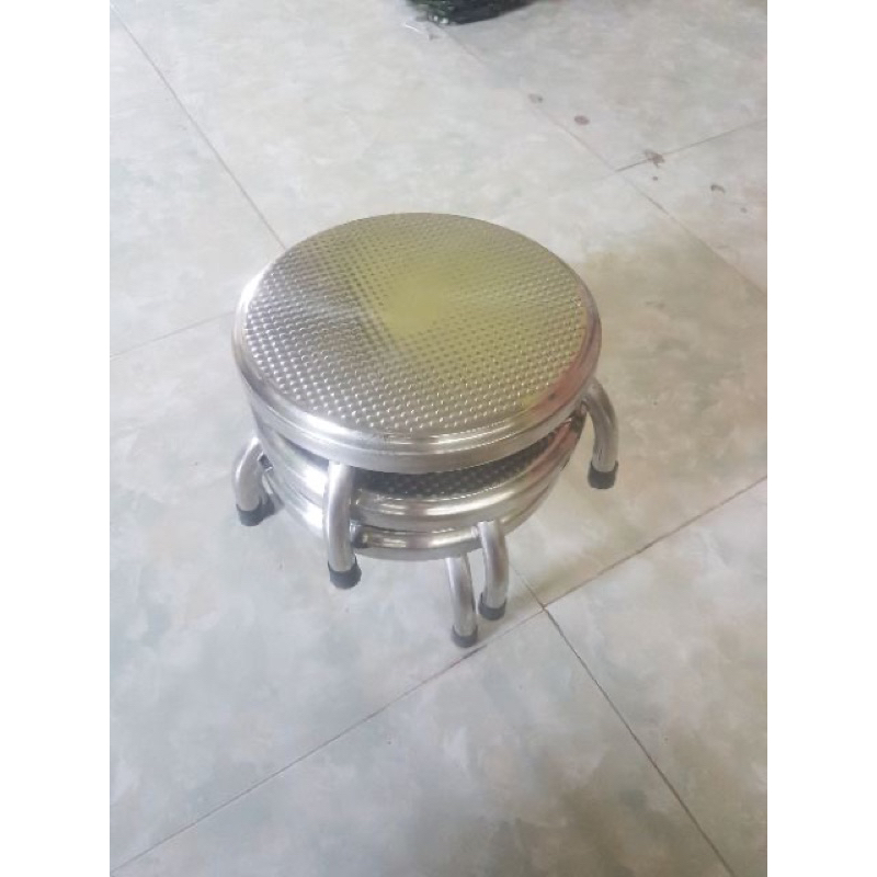 Ghế inox, ghế ngồi xổm, ghế nhặt rau-hàng loại 1 bền đẹp chắc chắn