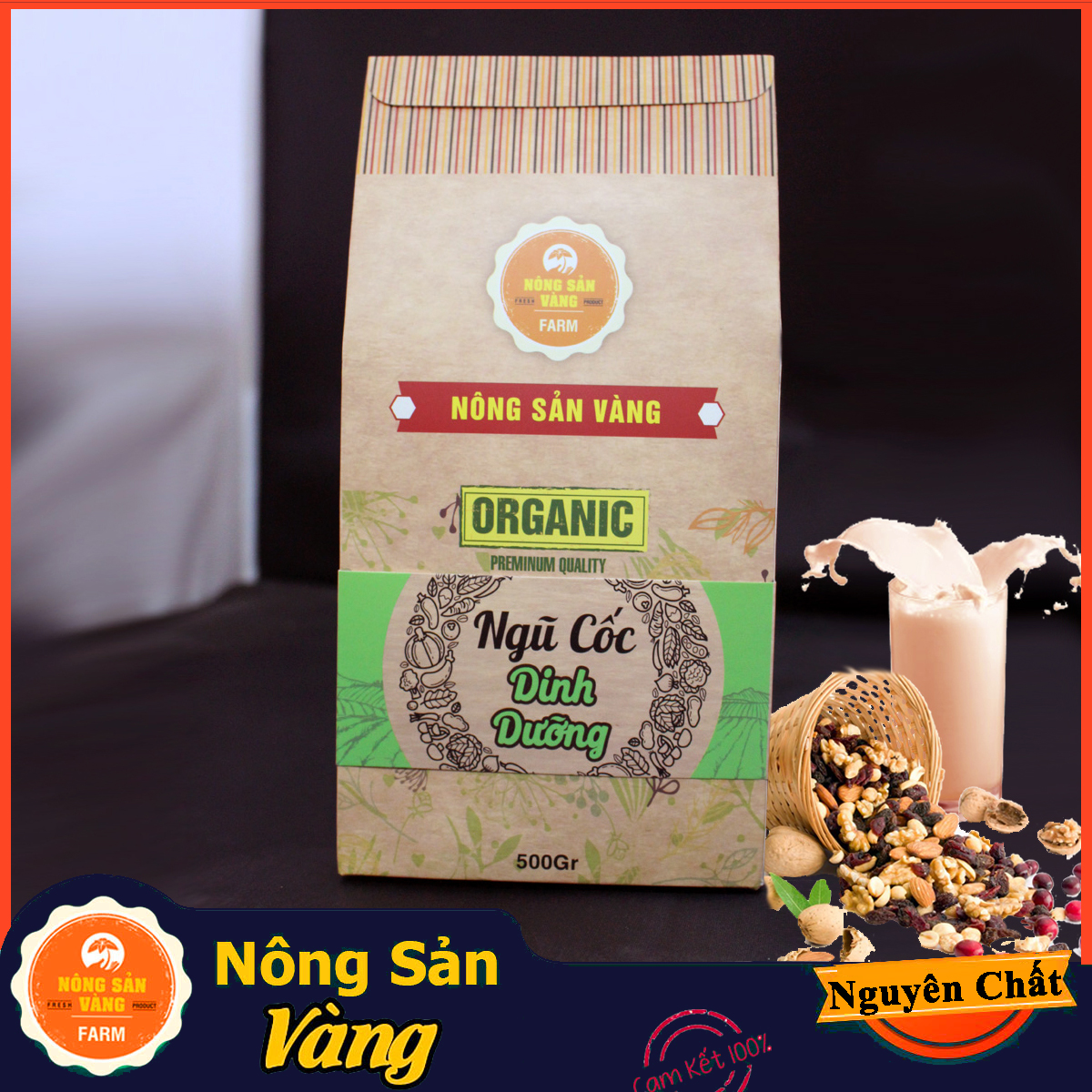 [HCM]Bột Ngũ Cốc tăng sức đề kháng tăng cơ tăng cân tập gym 500Gr gồm nhưng loại (gạo lức đậu nành (đậu tương) yến mạch vừng đen ( Mè đen) ngô đậu xanh đậu đỏ đậu đen hạt sen)