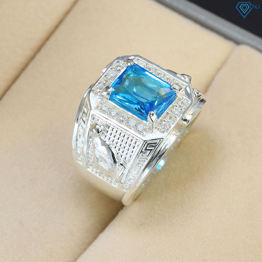 Nhẫn nam bạc 925 đính đá phong thuỷ tuổi mão NNA0290 - Trang sức TNJ