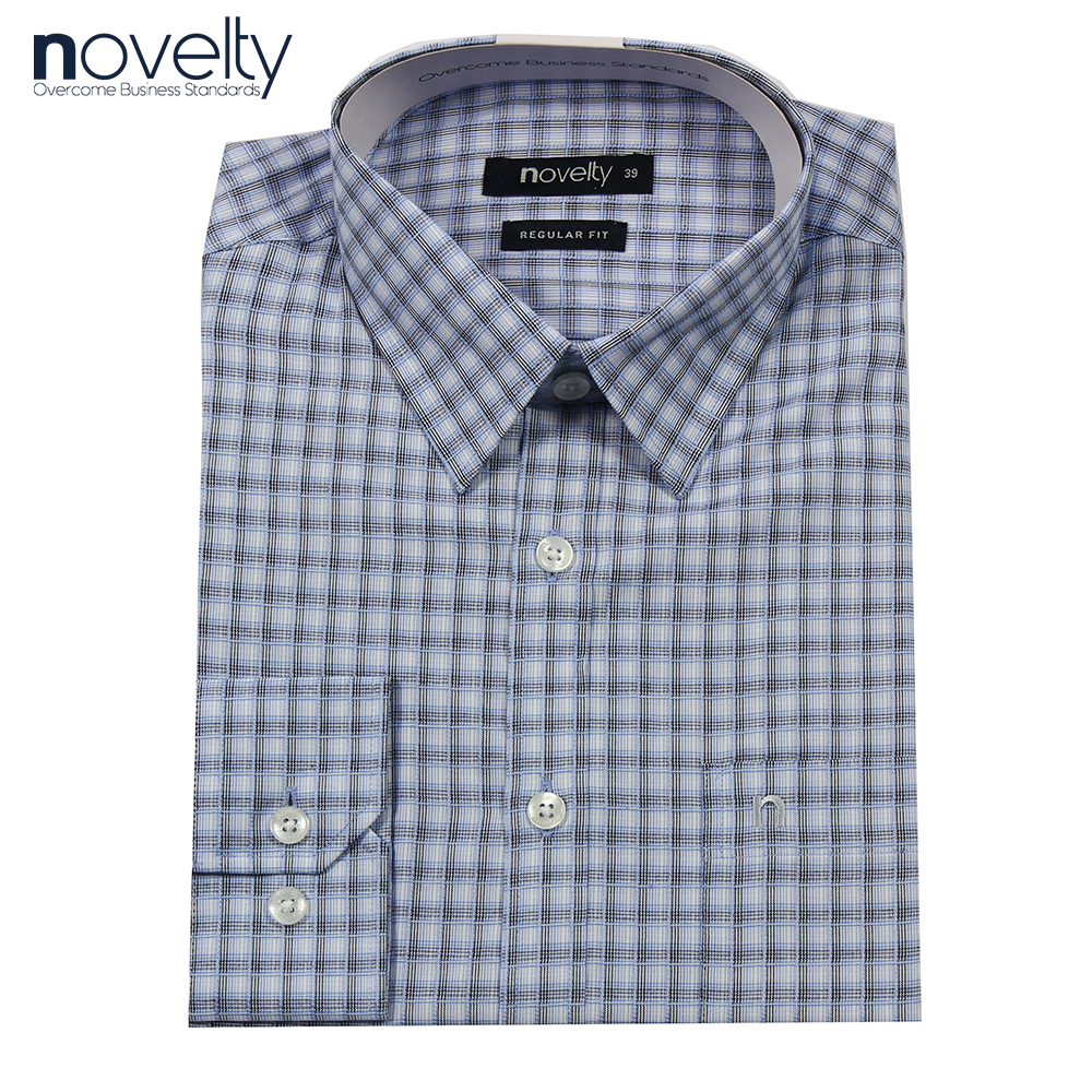 Áo sơ mi nam dài tay Form Regular fit Novelty 210197D