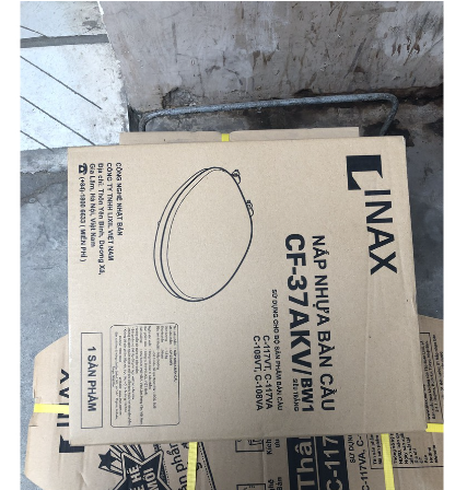 Nắp Bồn Cầu INAX CF37 - Chính hãng thay thế cho bồn cầu INAX C117, C108