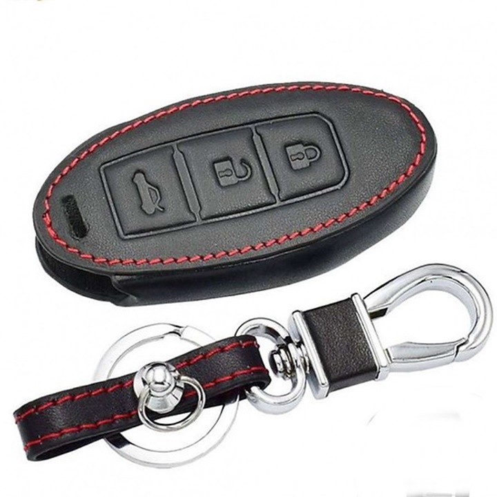 Bao da chìa khóa, ốp khóa vân carbon, bọc chìa khóa, móc khóa ô tô dùng riêng cho xe nissan sunny, nissan navara ,Toyota vios ,cerato