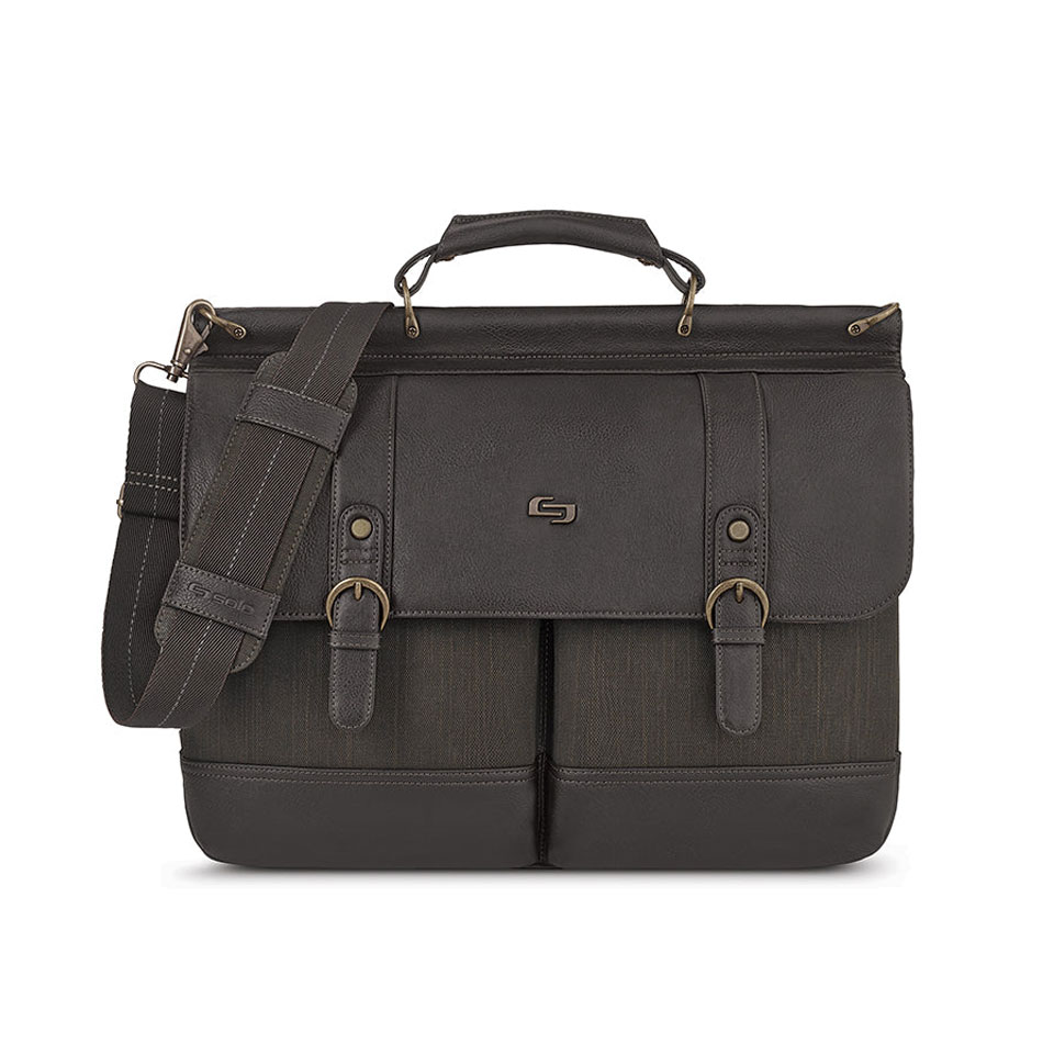 Cặp xách solo thompson bradford 15.6 inch - nâu - exe336-3