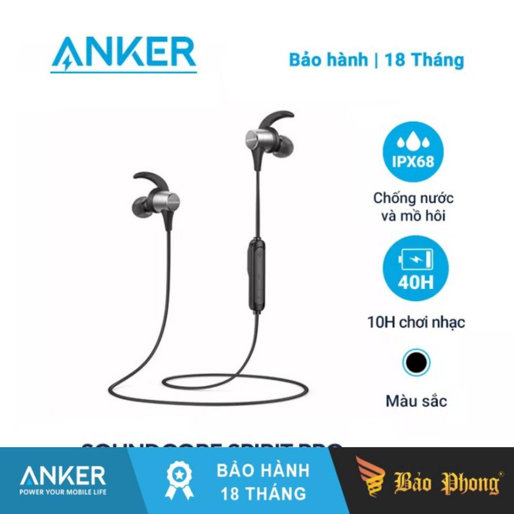 Tai nghe bluetooth anker a3402 soundcore spirit pro- bh 18 tháng