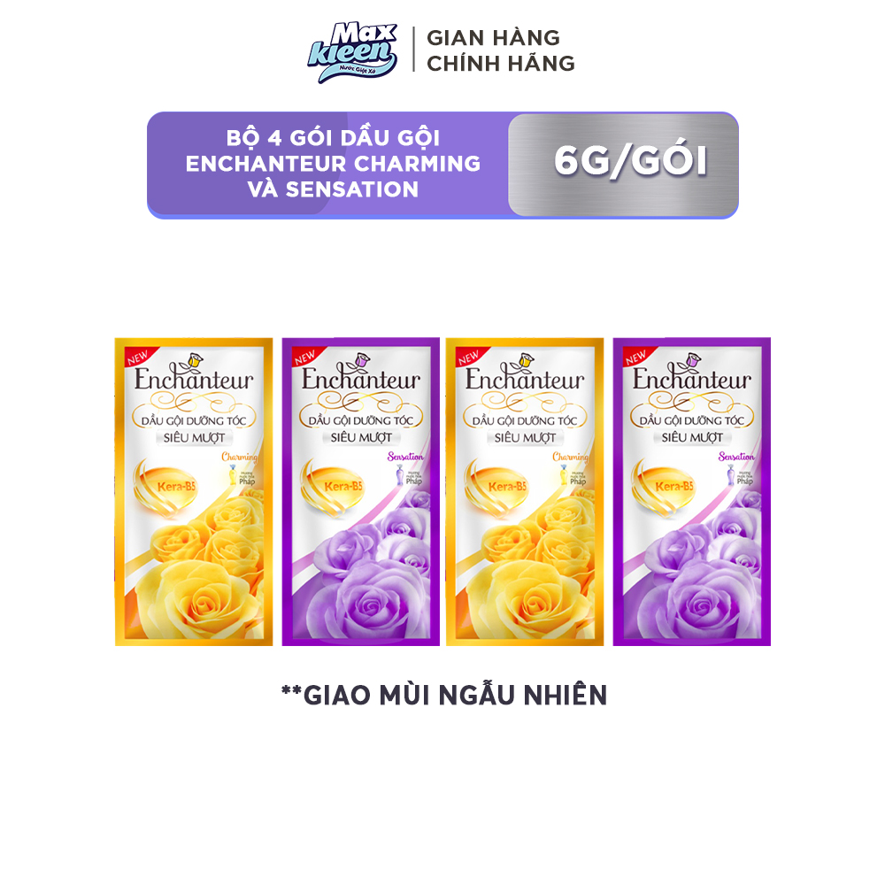 [GIFT] Bộ dầu gội travel-size Enchanteur 6g/ gói (Giao mùi ngẫu nhiên)