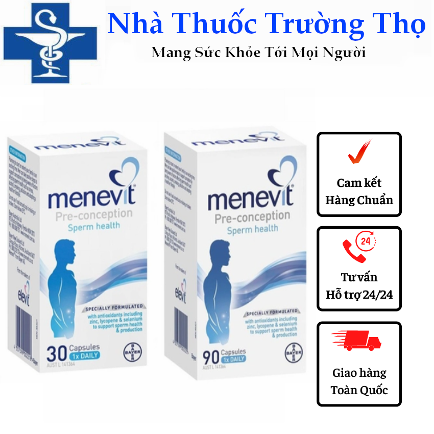Viên uống Menevit cải thiện chất lượng tinh trùng