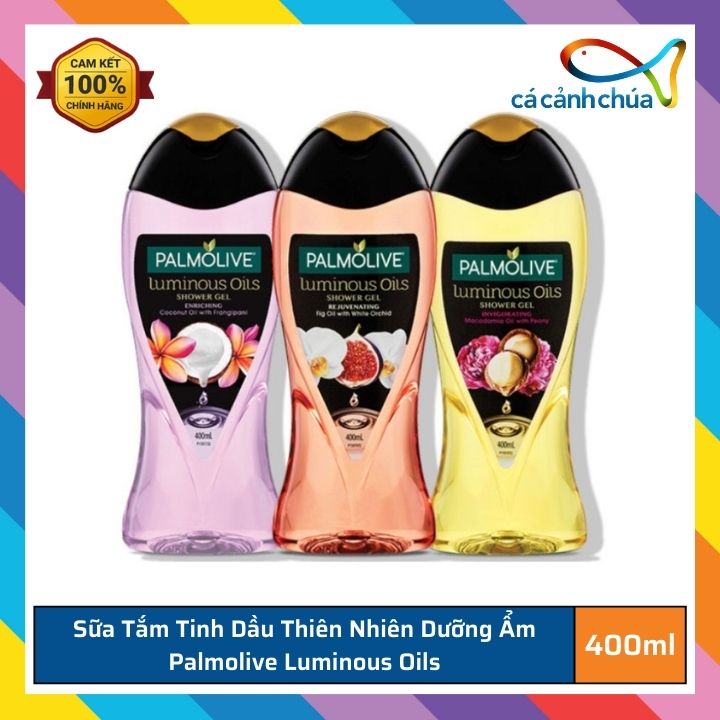 Sữa tắm tinh dầu thiên nhiên dưỡng ẩm Palmolive Luminous Oils 400ml - Thái Lan