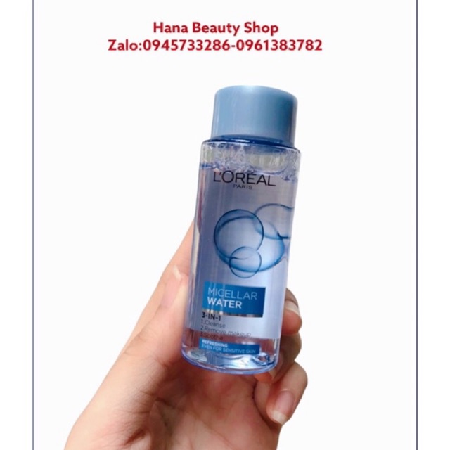 Combo 2 chai nước tẩy trang loreal mini 3 in 1 30ml