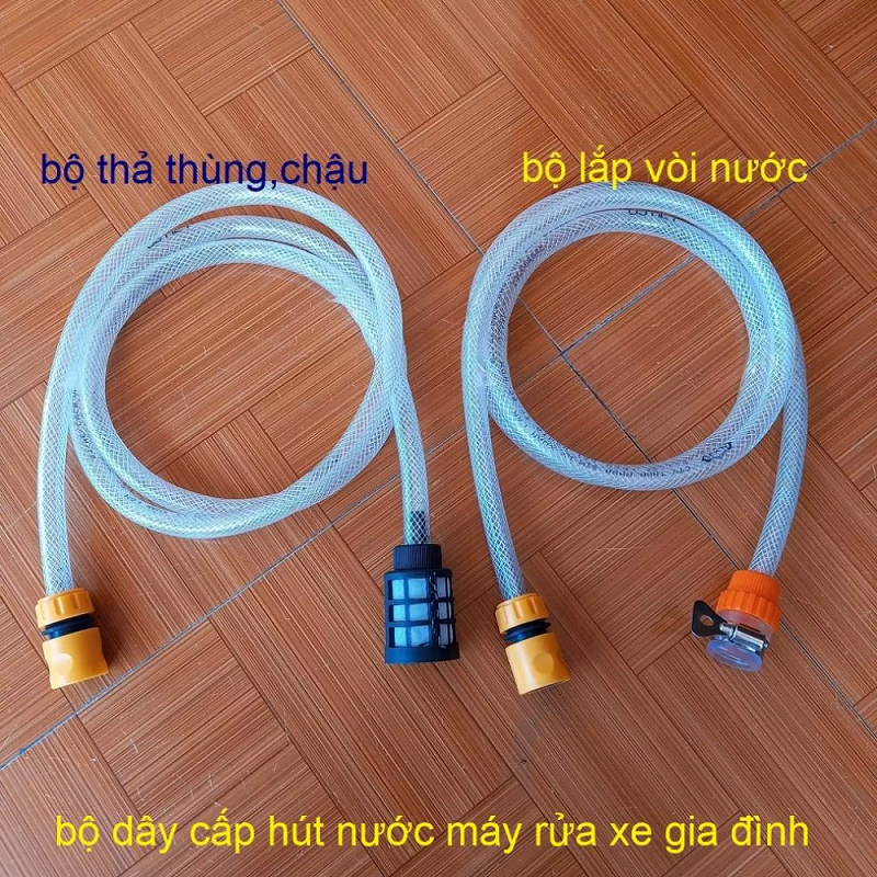 bộ dây cấp hút nước đầu vào máy rửa xe cao áp  dây hút máy rửa xe  dây hút nước máy rửa xe  dây cấp nước vào máy rửa xe  dây hút đầu vào máy rửa xe  khớp nối nhanh máy rửa xe