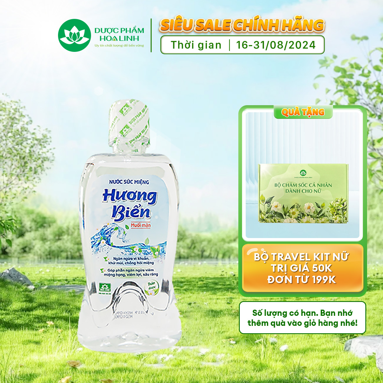 Nước súc miệng Hương biển 400ml