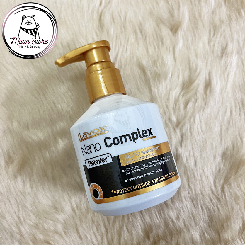 Dầu Gội Tím Khử Vàng Lavox Nano Complex Silver Shampoo 200ml
