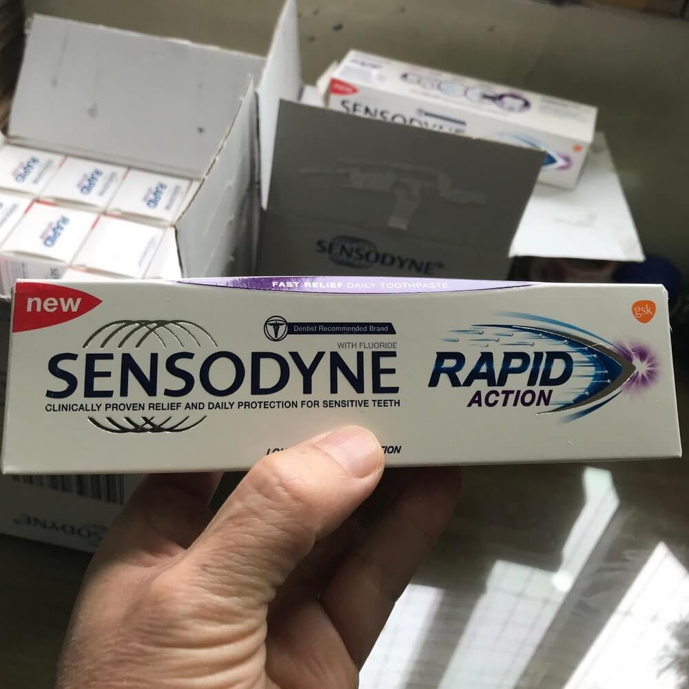 Sensodyne Rapid Action giảm và ngăn ngừa ê buốt hiệu quả, kem đánh răng chính hãng nhập khẩu-TIVT