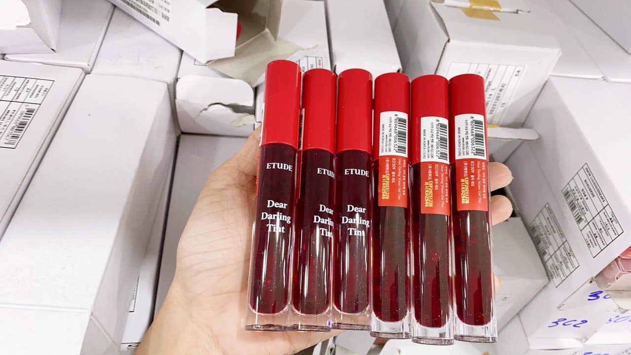 Son tint etude house dear darling water gel rd309 đỏ tươi chiết xuất từ trái cây tự nhiên