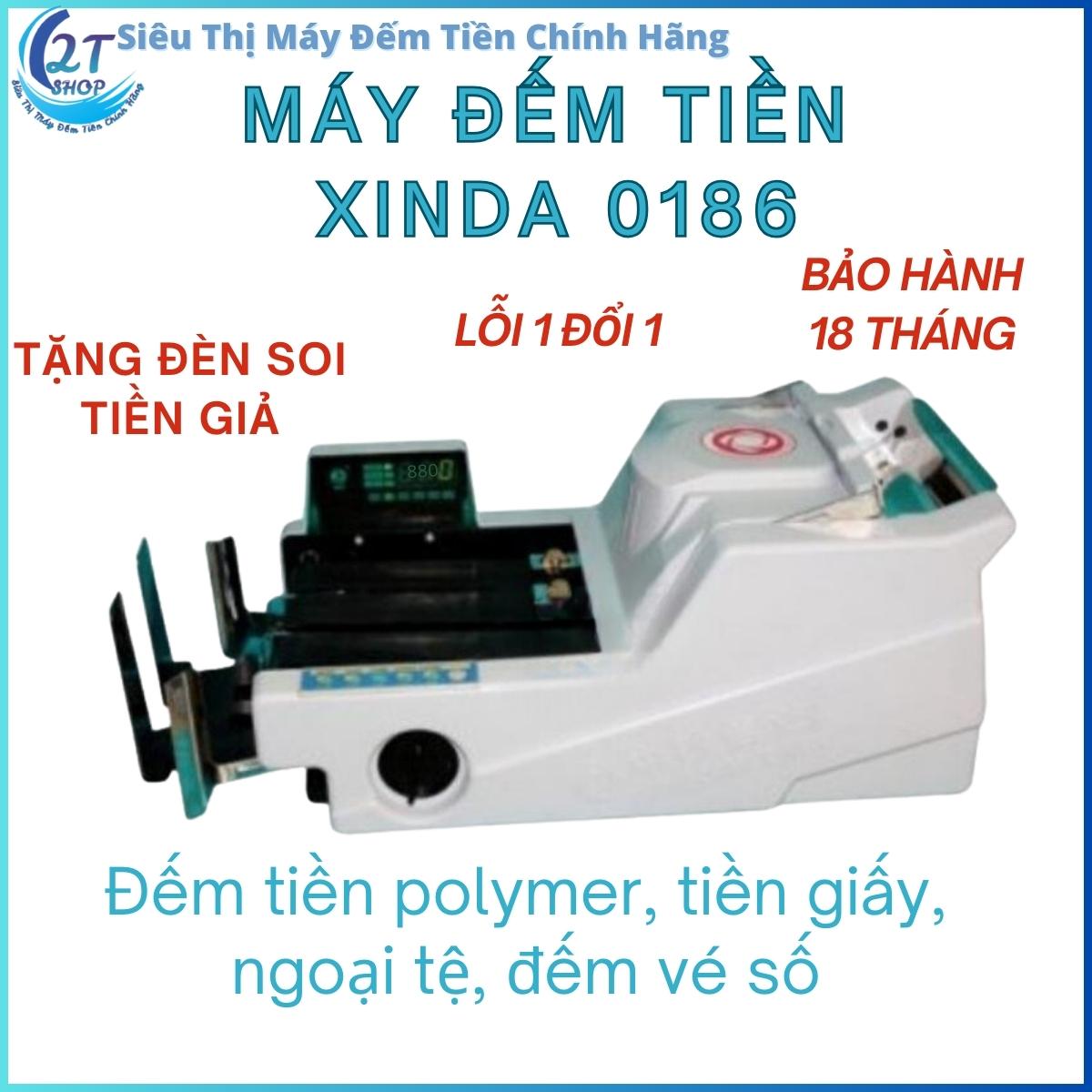 Máy đếm tiền xinda 0186, máy đếm số lượng tờ siêu bền, bảo hành 18 tháng