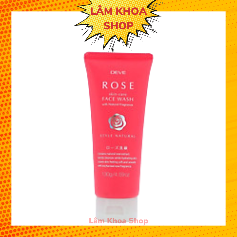 Sữa Rửa Mặt Kumano Deve Chiết Xuất Hoa Hồng 130g Rose Face Wash Nhật Bản