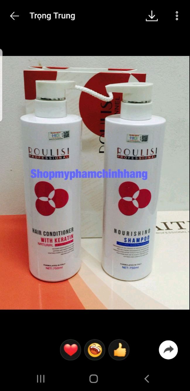 Dầu gội ,dầu xả 500ml roulisi