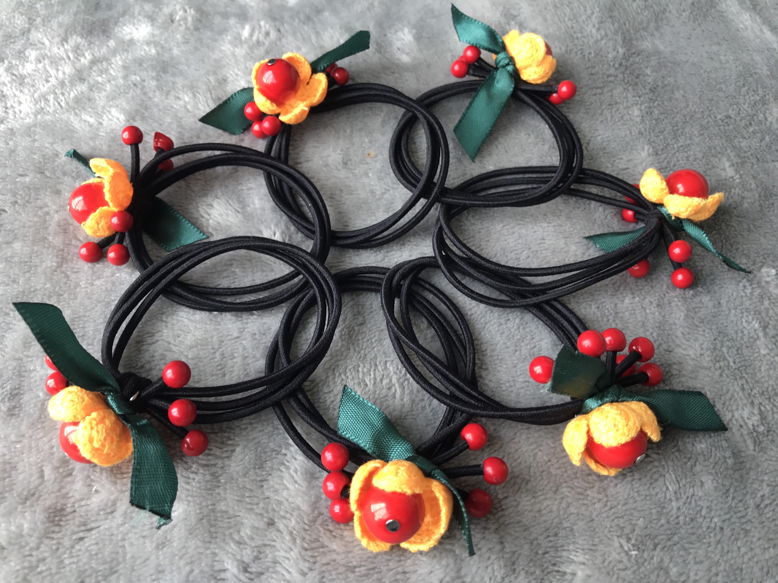 Dây Cột Tóc Hình Trái Cherry Dễ Thương