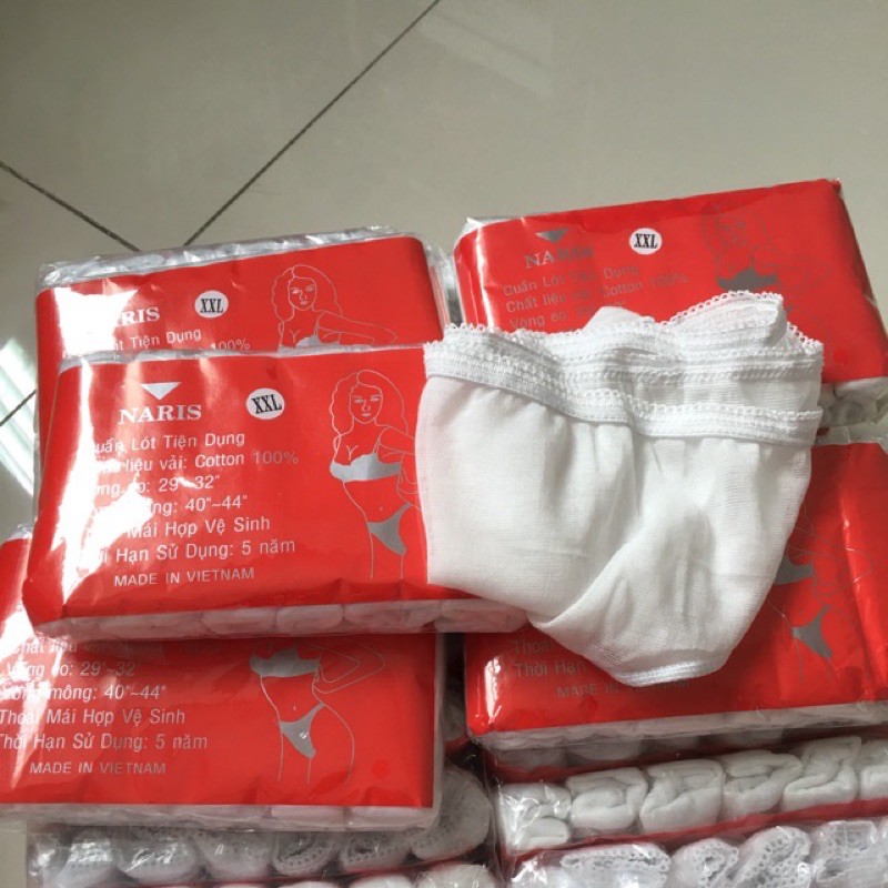 Gói 6 quần lót giấy Naris