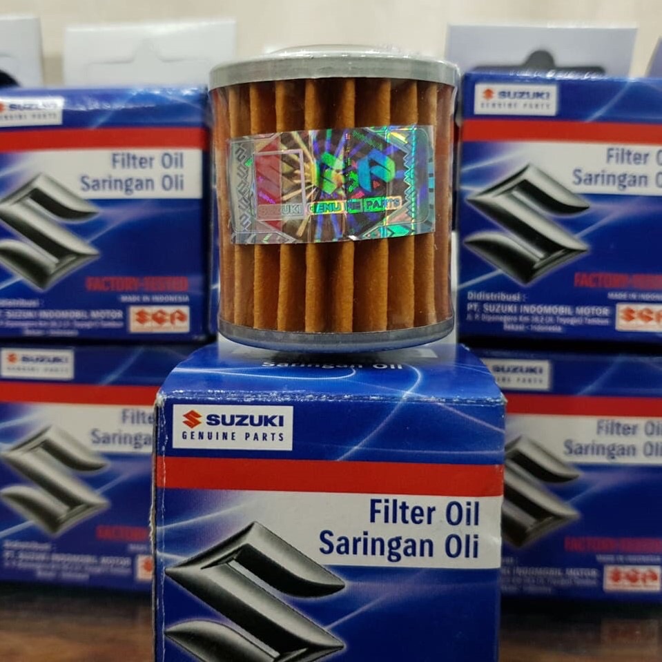 Lọc nhớt suzuki inđo chính hãng cho raider fi / satria fi gsx có tem dạ quang