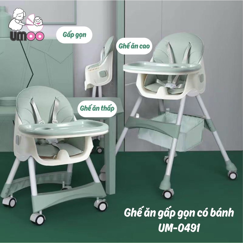 Ghế ăn dặm Umoo cho bé.Hàng chính hãng có bảo hành 12 tháng.