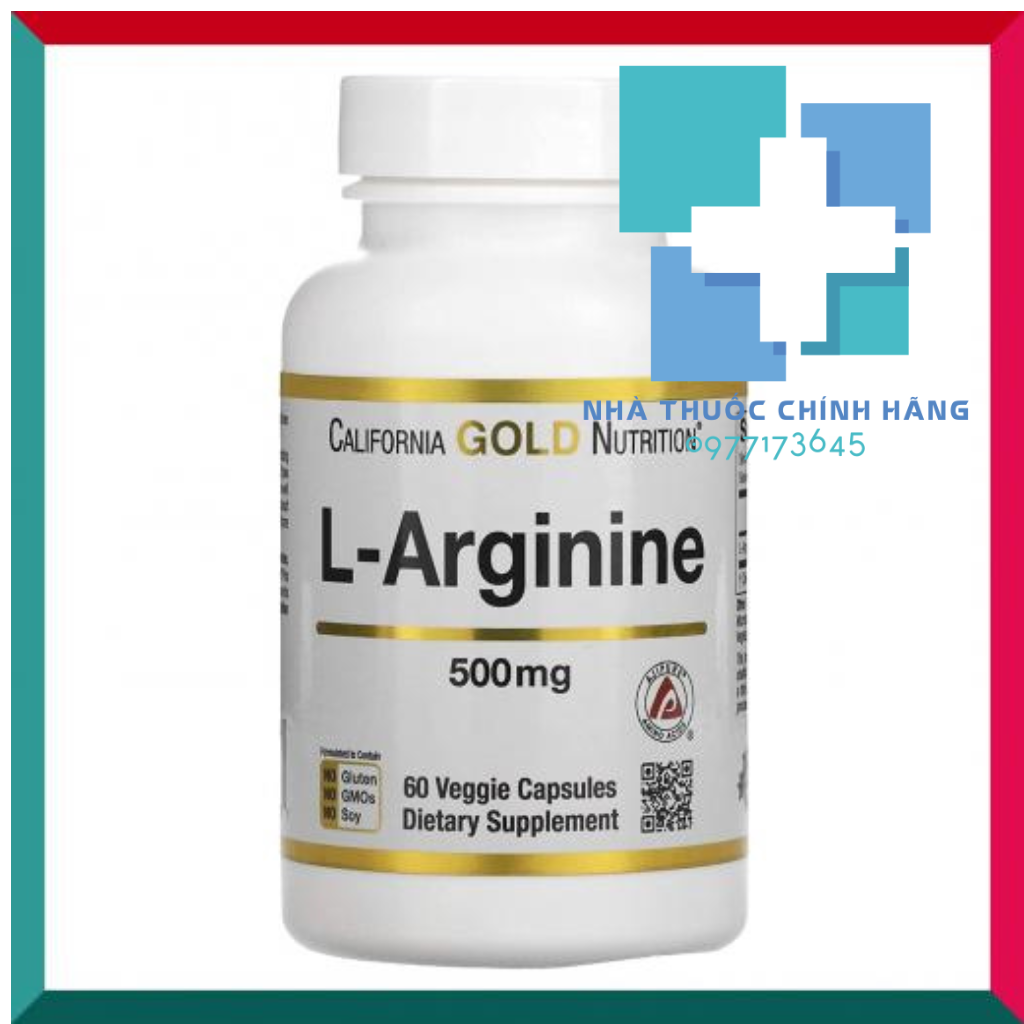 Viên nang mềm bổ sung L-Arginine của hãng California Gold Nutrition - Mỹ