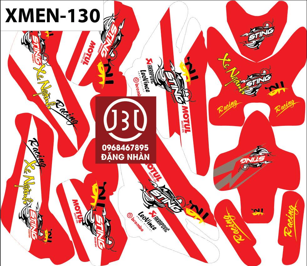 tem trùm xe điện xmen 130