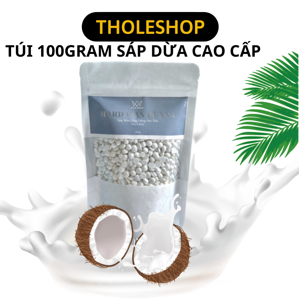 Sáp Wax Lông Sữa Dừa Cao Cấp Siêu Bám Lông, Dành Cho Da Nhạy Cảm Tặng Que Gỗ 1010