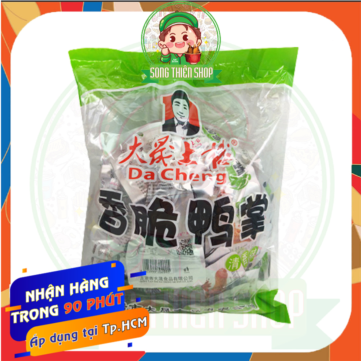 Bịch 30 gói chân vịt tứ xuyên màu xanh dacheng không cay - ăn vặt song thiên