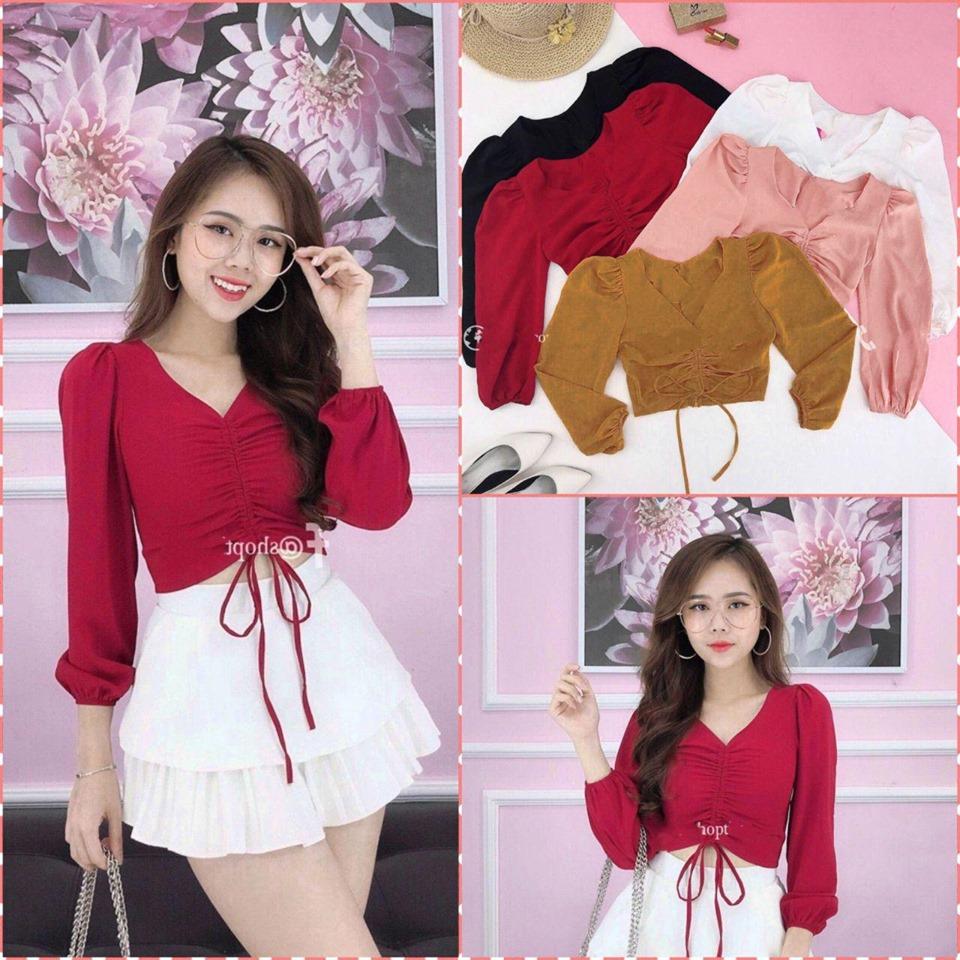 Áo rút dây giữa