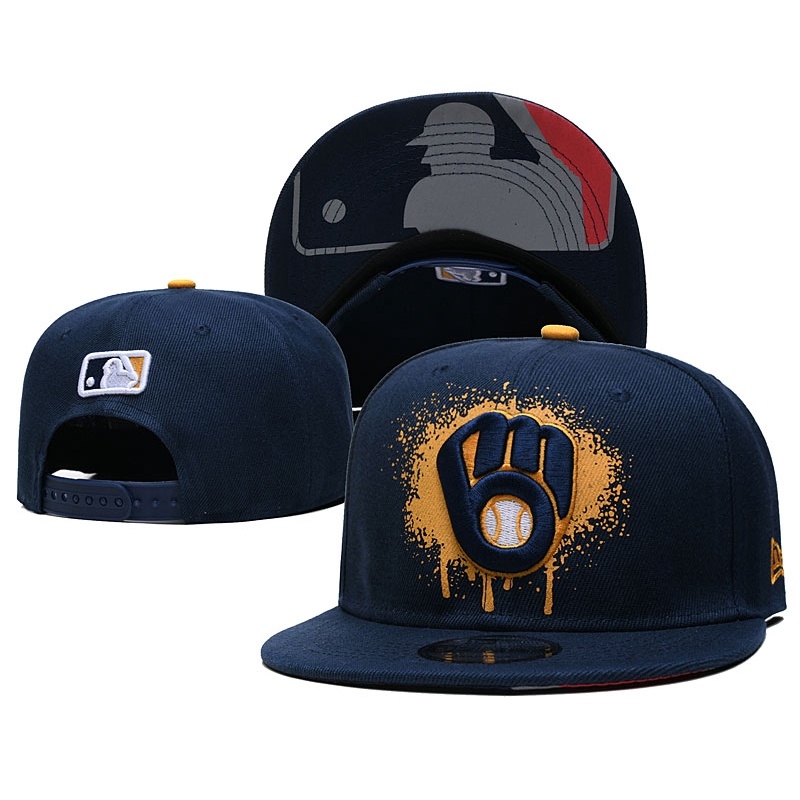 Hot Milwaukee Brewers Sports Caps Youth Caps Outdoor Caps Fashion Baseball Caps Casual Caps Hip Hop Party Caps Casual Travel Caps
