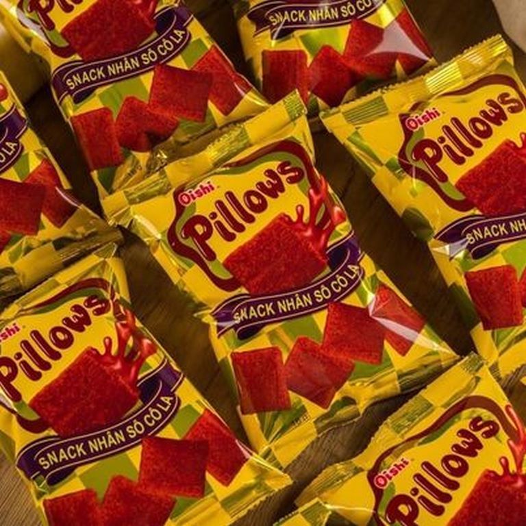 Bánh snack pillows nhân socola - ăn là ghiền 5 bịch