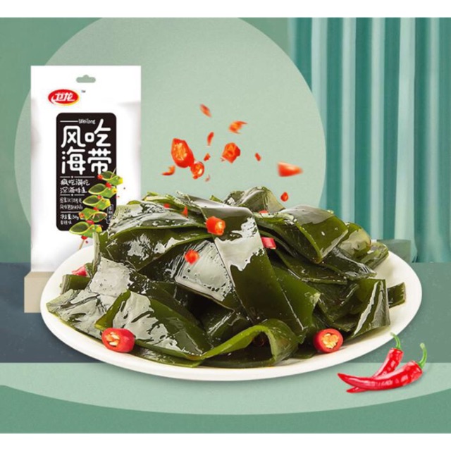Tảo bẹ cay giòn Weilong - gói nhỏ 18g