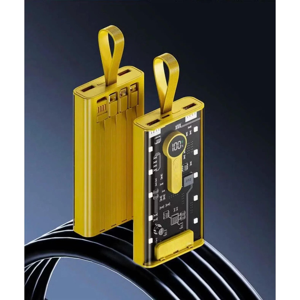 100% Genuine Backup Battery 100000Mah, Fast Charging, Comes with 4 Cables, Portable Backup Battery 100000Mah - 9