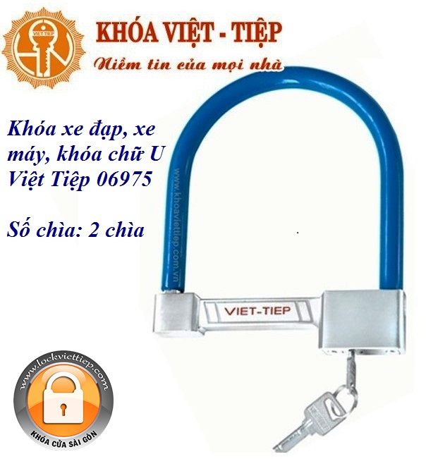 Khóa xe đạp, xe máy, khóa cổng chữ u việt tiệp 06975