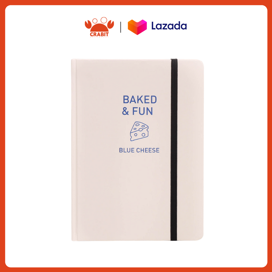 Sổ tay ghi chép bìa cứng ruột Dotgrid Crabit 100gsm - Blue Cheese