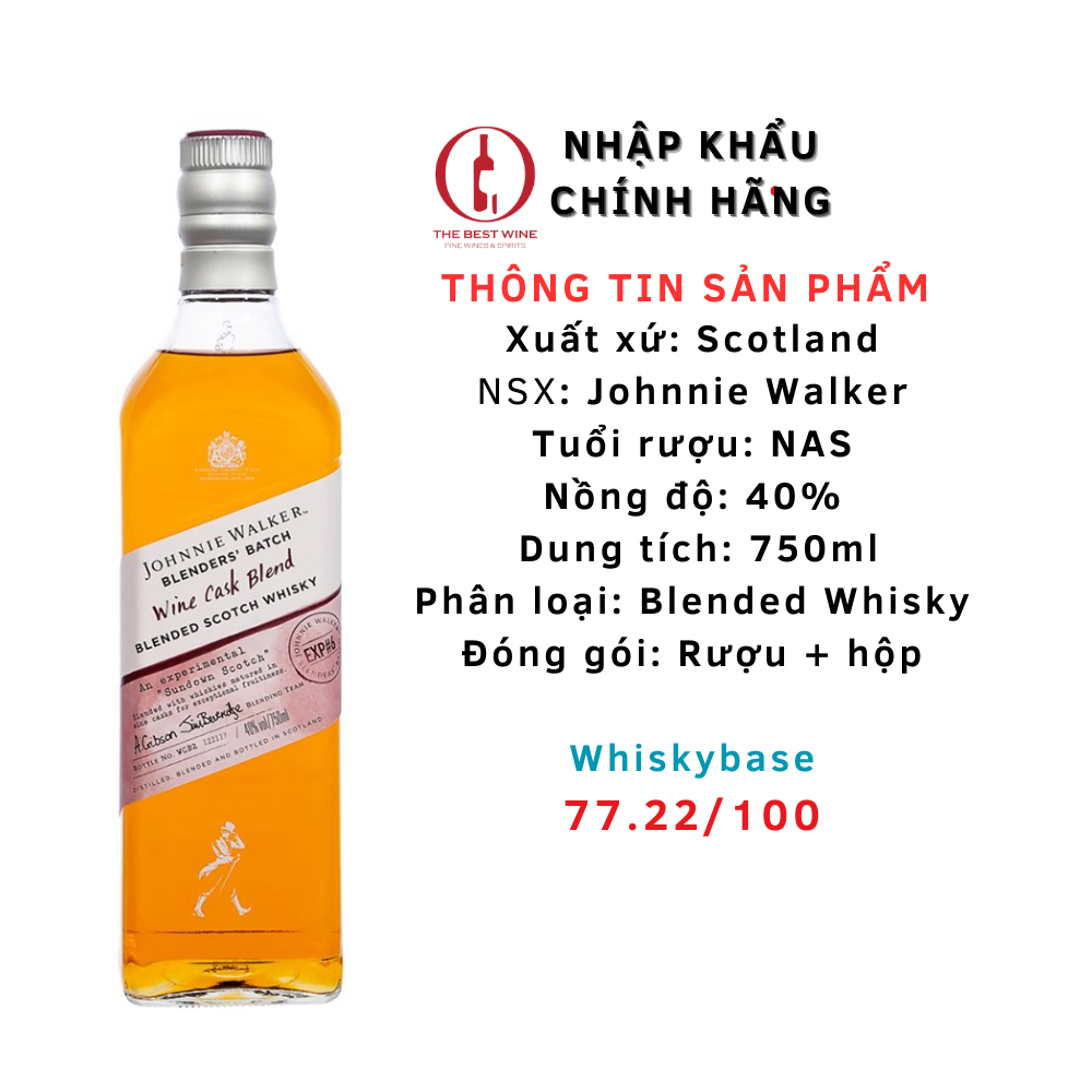 Johnnie Walker Wine Cask Blend 750ml