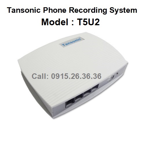 BOX GHI ÂM ĐIỆN THOẠI TANSONIC 2 LINE (CẮM CỔNG USB) T5U2