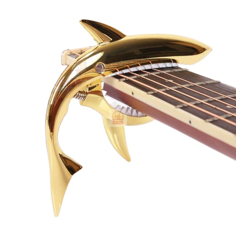 [HCM][ĐỦ MÀU] GUITAR CAPO CÁ MẬP - GUITAR SHARK CAPO Vàng Gold Bạc Titan Đen