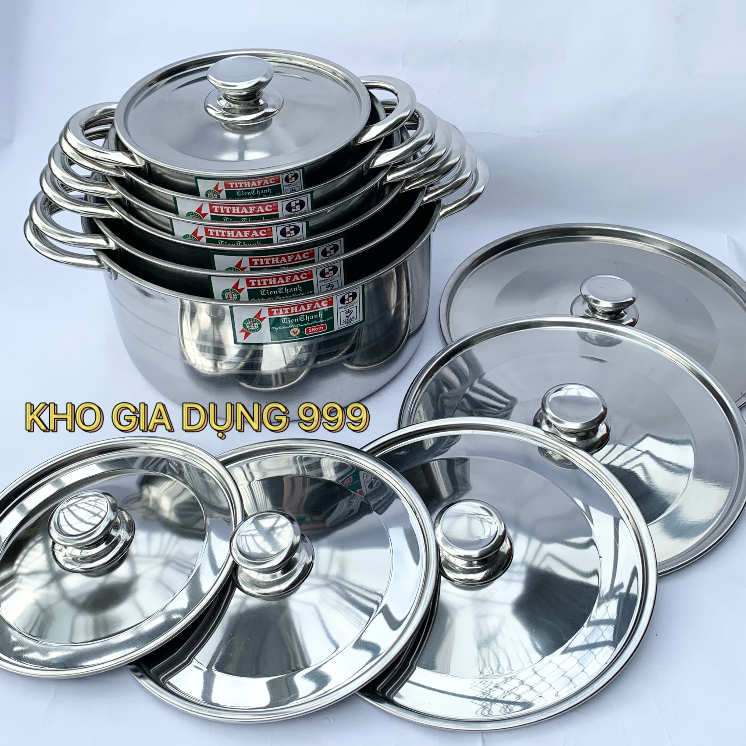 Nồi inox tiến thành tithafac - hàng việt nam - đẹp mê ly
