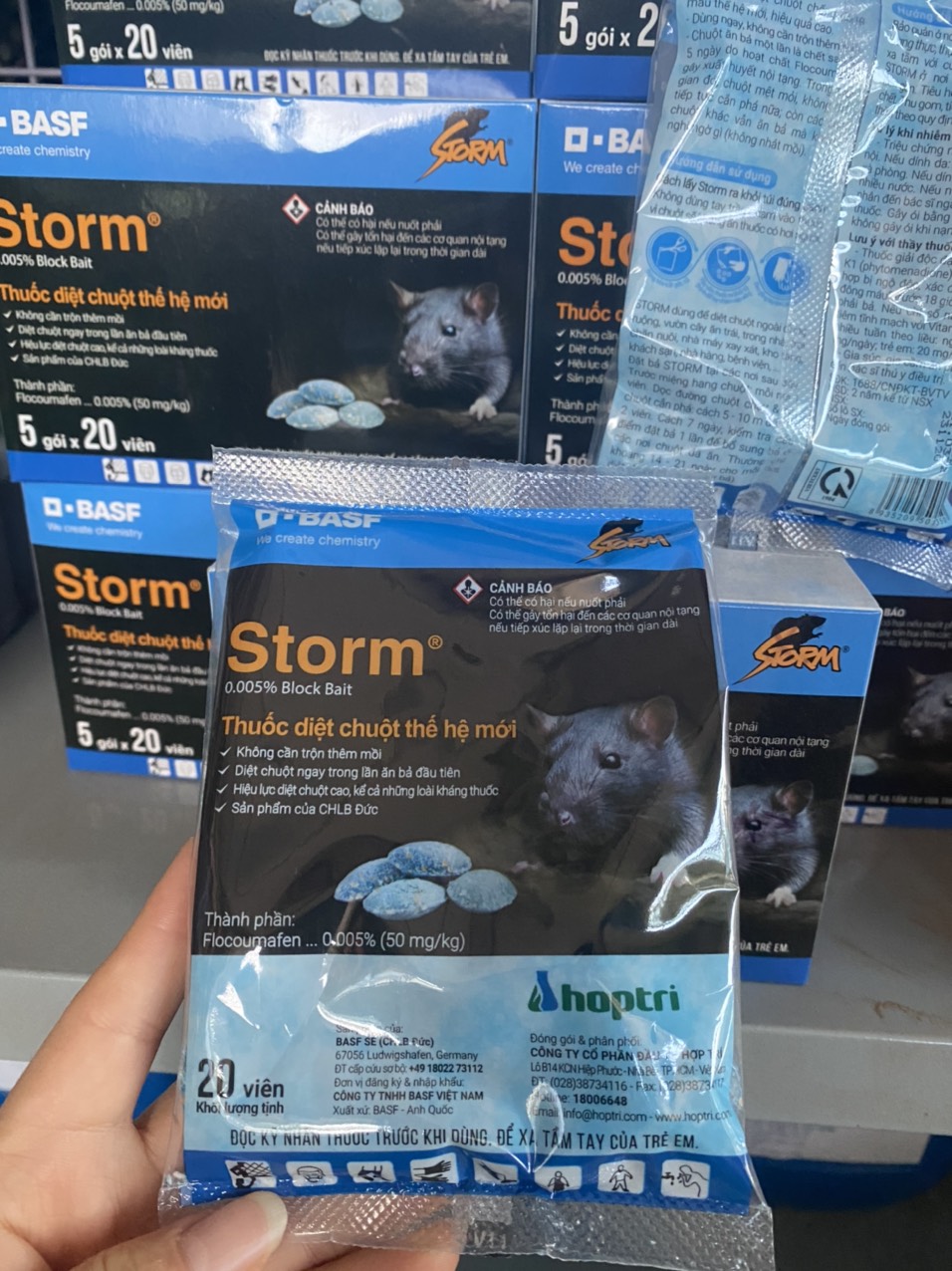 Thuốc diệt chuột dạng viên storm