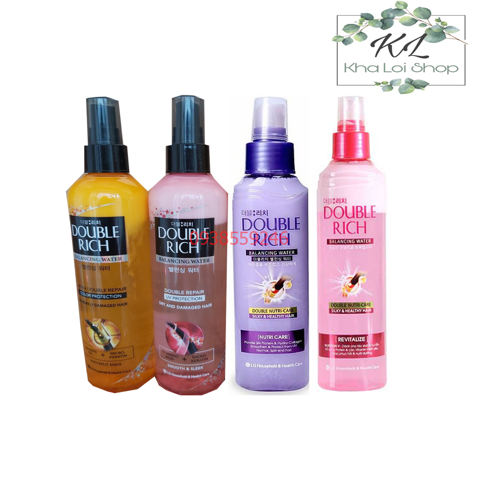 Xịt dưỡng double rich 250ml chăm sóc tóc hư tổn