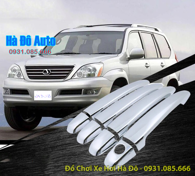 Bộ ốp bảo vệ tay nắm của lexus gx470 - ốp tay cửa lexus gx 470