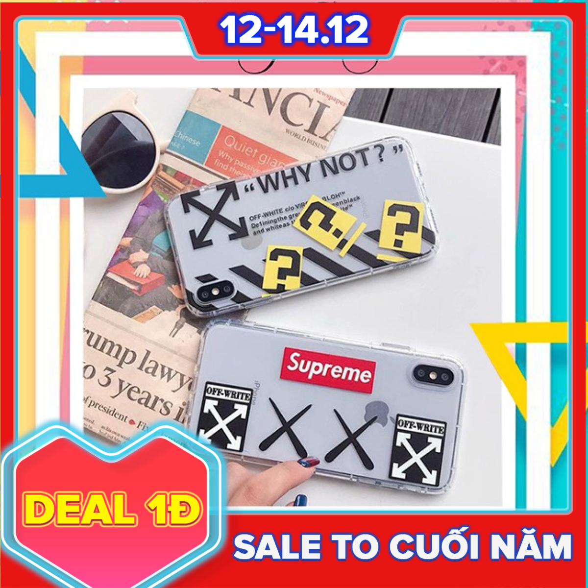 Ốp lưng iphone chữ Why not & Supreme 6 6S 6Plus 6S Plus 7 8 7Plus 8Plus X XSMax 11 11 Pro 11 ProMax - Infinity Case M552 - Giới hạn 1 sản phẩm/khách hàng