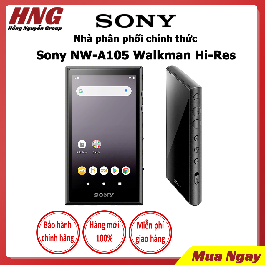 Máy nghe nhạc sony mp4 nw-a105 - hàng phân phối chính hãng - bảo hành 1 năm
