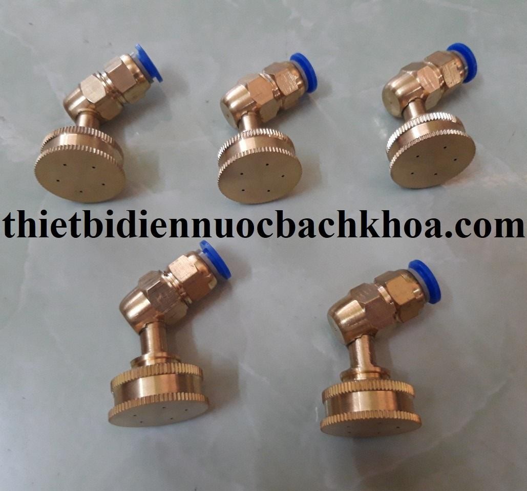 Set 5 cái  béc phun 5 lổ gài ống 8mm