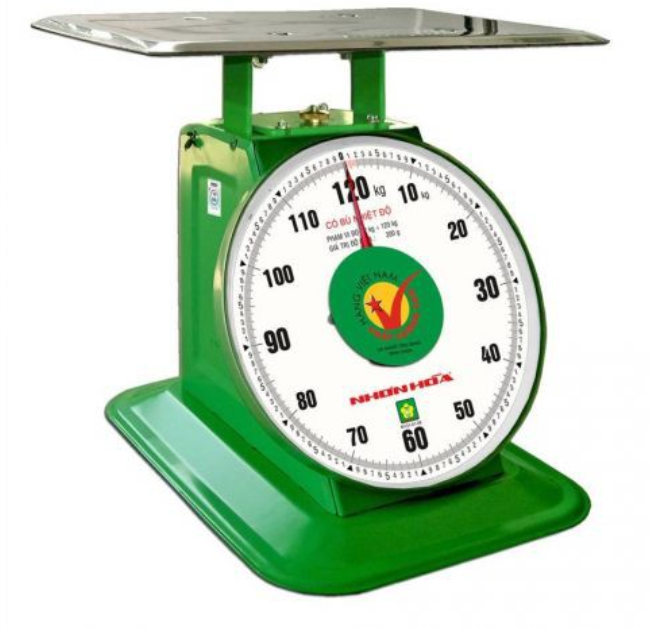 Cân đồng hồ Nhơn Hòa 120kg mặt số 11 inches